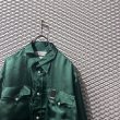 画像4: DAIRIKU - 21A/W Satin Over Shirt (Green) (4)