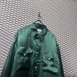 画像2: DAIRIKU - 21A/W Satin Over Shirt (Green) (2)