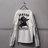 画像: VANSON - "Tweety Bird" Embroidery L/S Tee (White)