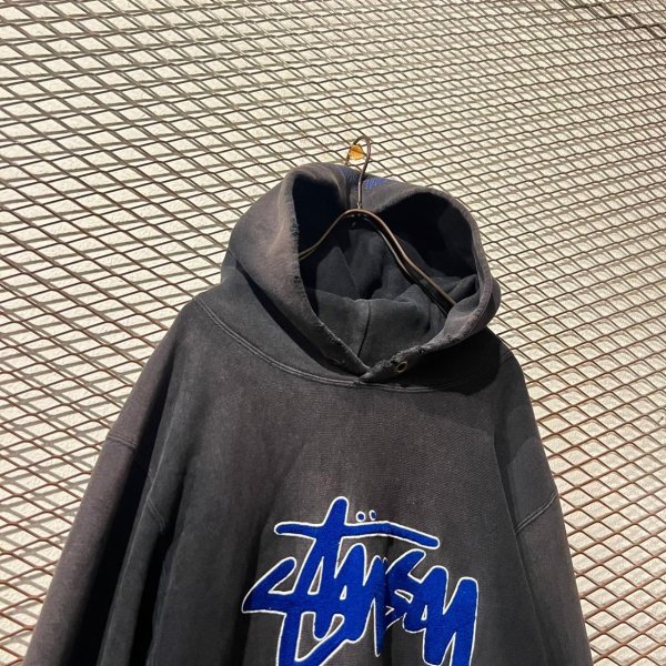 画像2: STUSSY × Champion - R/W Logo Hoodie (BORO) (2)