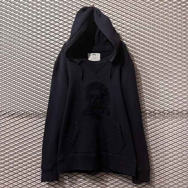 画像1: amok - "Beethoven" Distressed Hoodie (1)