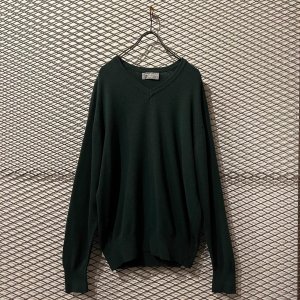 画像: COMME des GARCONS HOMME - 80's V-neck Knit (Green)