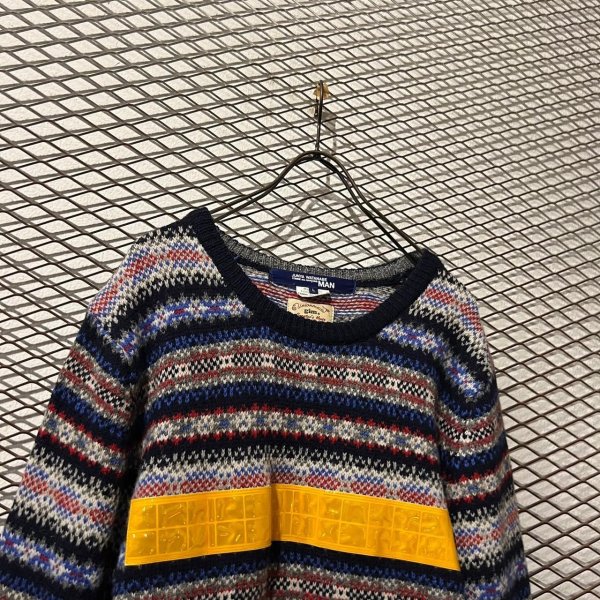 画像2: JUNYA WATANABE MAN - Reflector Switching Nordic Knit (2)