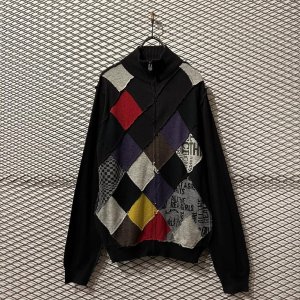 画像: Desigual - Switching Zip-up Knit Jacket