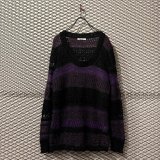 画像: DKNY - Border Mohair Blend Knit