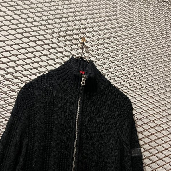 画像2: DIESEL - Cable Mix Zip-up Knit (2)