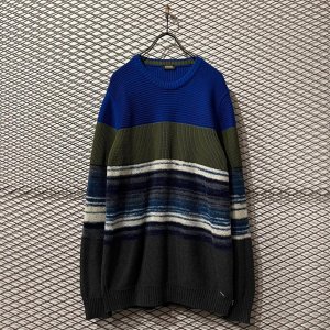 画像: DIESEL - Different Material Border Knit