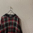 画像4: Used - Tartan Check Mohair Blend Knit (4)