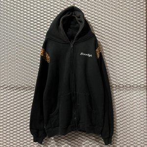 画像: BOUNTY HUNTER - Leopard Switching Zip-up Hoodie