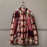 画像: DIESEL - Crazy Pattern Patchwork Check Shirt