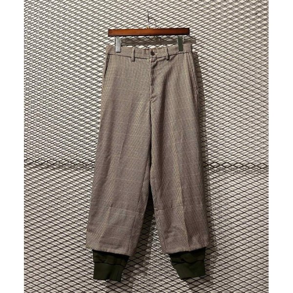 画像1: MISTER GENTLEMEN - Docking Design Wide Pants (1)