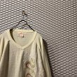 画像4: Pelle Pelle - Snake Embroidery V-neck Knit (4)