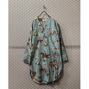 画像: SHADOW BOXER - Grunge Pattern Grandpa Shirt