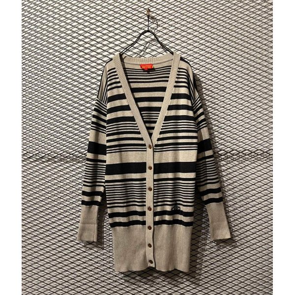 画像1: Vivienne Westwood Red Label - Border Long Cardigan (1)