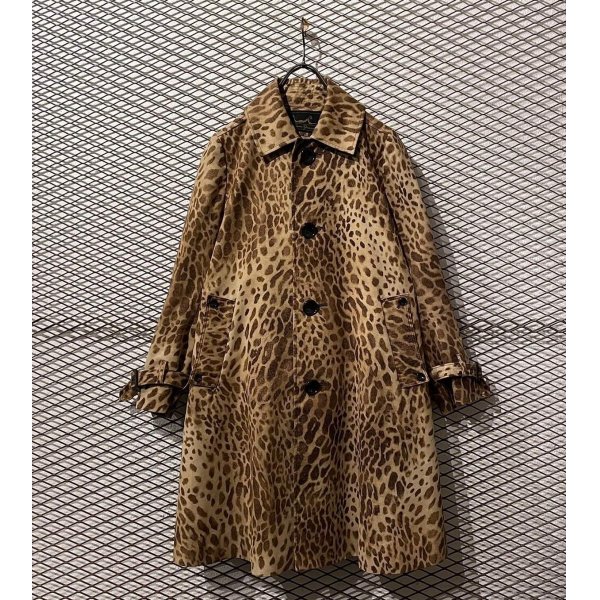 画像1: HYSTERIC GLAMOUR - Fake Suede Leopard Staincollar Coat (1)