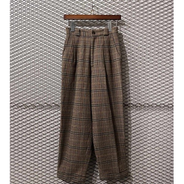 画像1: I.S. - 80's 2-Tuck Wide Slacks (1)