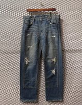 画像: Whiz Limited - Double Knee Damaged＆Repaired Denim Pants