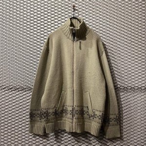 画像: montage - Nordic Zip-up Knit