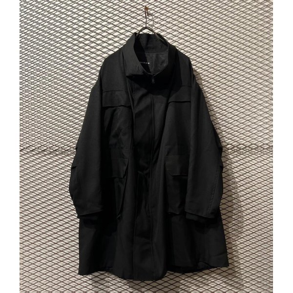 画像1: gomme - High Neck Wide Coat (1)