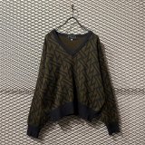 画像: Chiristian Dior - 90's Geometric V-neck Knit