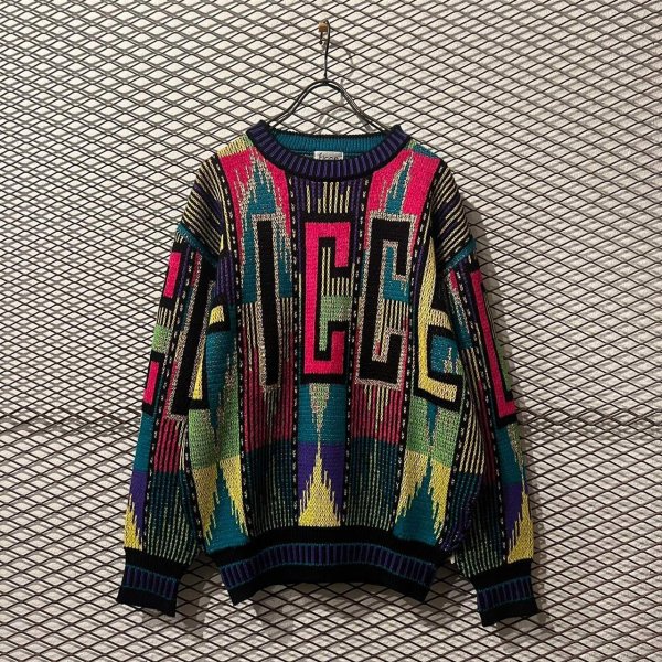 画像1: FICCE - Multicolor Logo Knit (1)