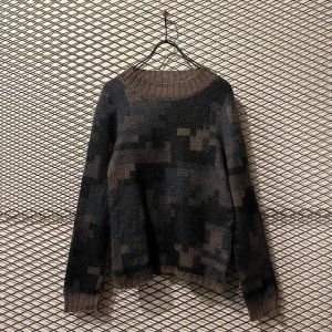 画像: Beauty : beast - Digital Camouflage Mohair Blend Knit