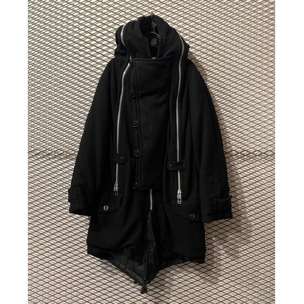 画像1: FINAL HOME - 90's Zip Design Mods Coat (1)