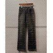 画像1: HYSTERIC GLAMOUR - "HAGI" Flared Denim Pants (Black) (1)