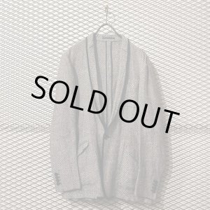 画像: HELMUT LANG - Herringbone Shawl Collar Jacket