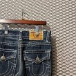 画像2: TRUE RELIGION - Thick Stitch Flare Denim Pants (2)