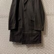 画像3: PPFM - Zip Design Striped Long Tailored Jacket (3)