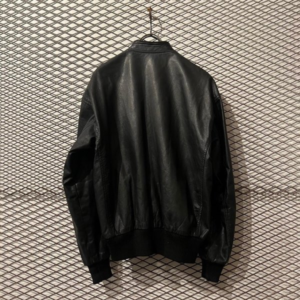 画像5: Used - Zip-up Leather Blouson (5)