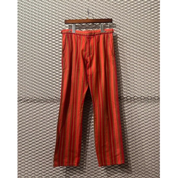 画像1: COMME des GARCONS HOMME PLUS - Striped Flare Pants (1)