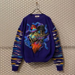 画像: KANSAI O2 - 90's Embroidery 3D Switching Knit