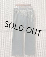 画像: balance wear design - Fringe Docking Wide Denim Pants