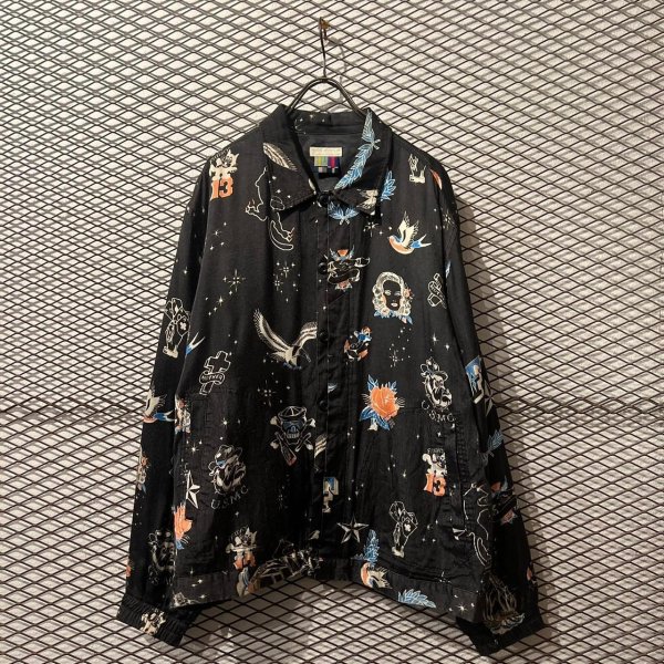 画像2: FACETASM - "Tattoo" Rayon Jacket (2)