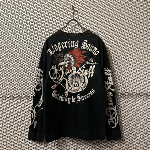 画像1: FLAGSTAFF - Indian Embroidery L/S Tee (1)