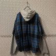 画像6: Name. - Flannel Docking Half Zip Hoodie (6)