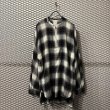 画像1: Name. - Ombre Check Half Zip Pullover Shirt (1)