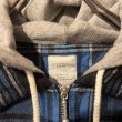 画像5: Name. - Flannel Docking Half Zip Hoodie (5)