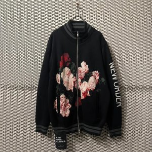 画像: Neworder - Flower Zip-up Knit Jacket