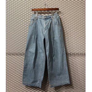 画像: NEON SIGN - 1-Tuck Easy Wide Denim Pants