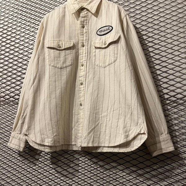 画像3: GENERAL RESEARCH - Striped Work Shirt (3)