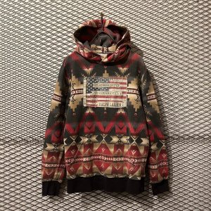 画像: RALPH LAUREN - Stars and Stripes Patch Native Hoodie