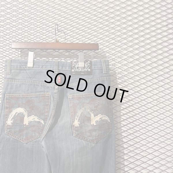 画像2: EVISU - "KAMOME" Paint Denim Pants (2)