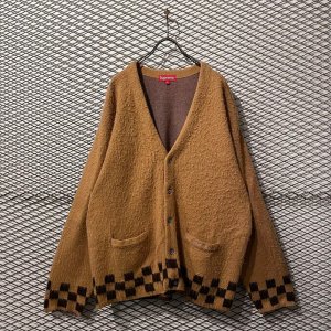 画像: SUPREME - 21S/S Brushed Checkerboard Cardigan