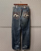 画像: EVISU - "KAMOME" Paint Denim Pants