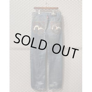 画像: EVISU - "KAMOME" Paint Denim Pants