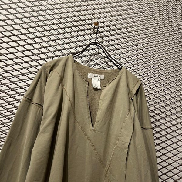 画像2: sulvam - Asymmetrical Skipper Long Tops (2)