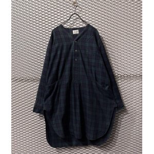 画像: N-S - Checked Pullover Shirt